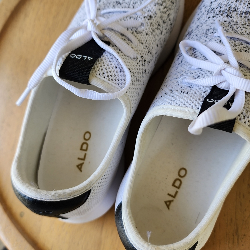 Aldo women's white and black sneakers size 8 - Picture 8 of 10